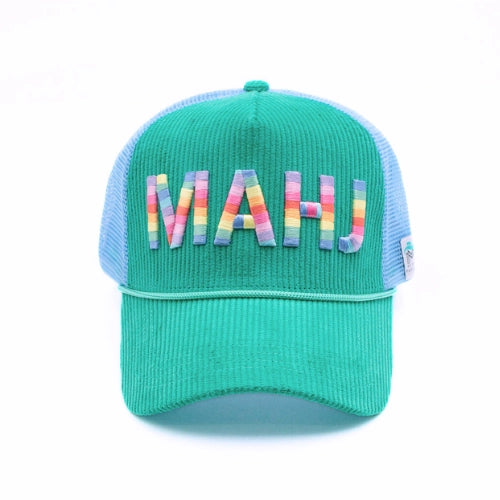 Fabulous Mahjong Hat with Mahj written on it