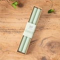 10" Box Set of 2 Sage Green Candlesticks