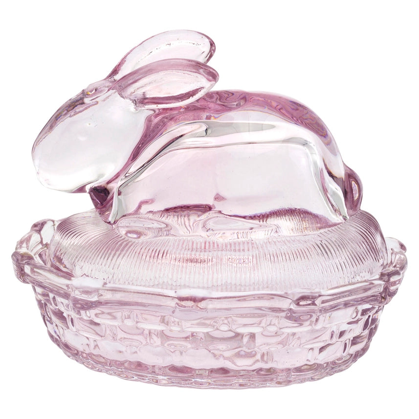 Glass Bunny Dish