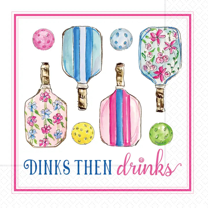 Pickle Ball Cocktail Napkins